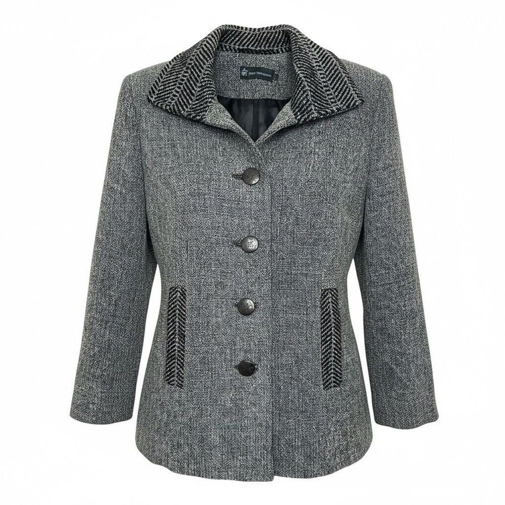 Lynn Yarrington Vermont Fiber Artist Hand Woven Chenille Art Wear Jacket Coat~S